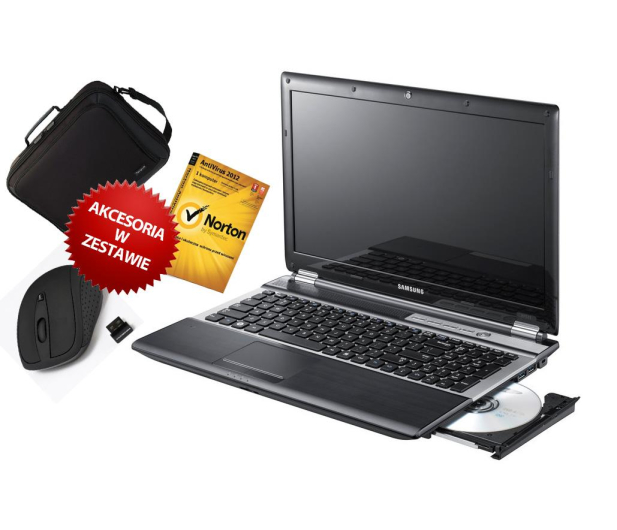 Samsung RF511 i7-2670QM/8GB/1000/BRCombo/7HP64 + ZESTAW - 76563 - zdjęcie